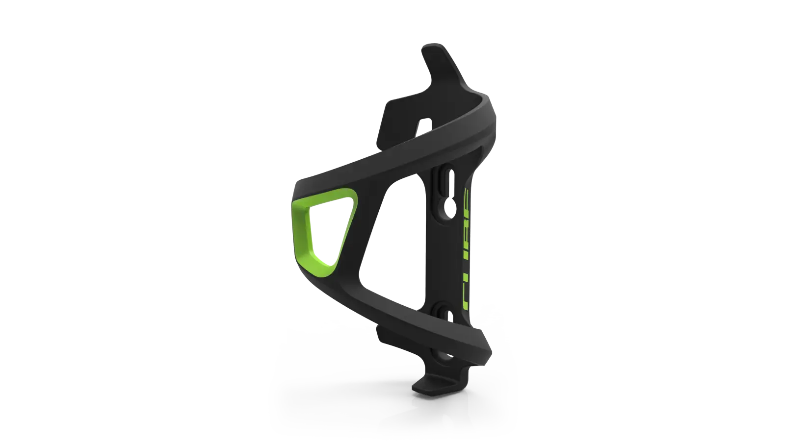 Cube Bottle Cage HPP/R Left Side Black´n´Green