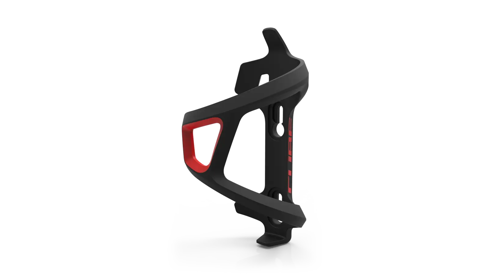 Cube Bottle Cage HPP/R Left Side Black´n´Red