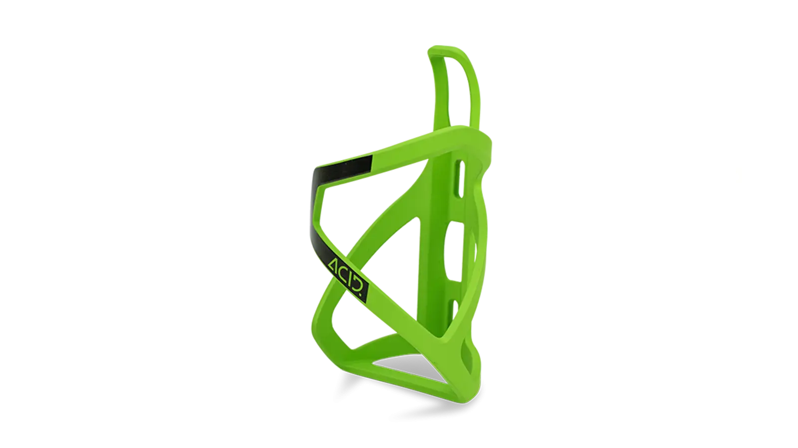 Acid Bottle Cage HPP Left Side Support Matt Green´n´Glossy Black