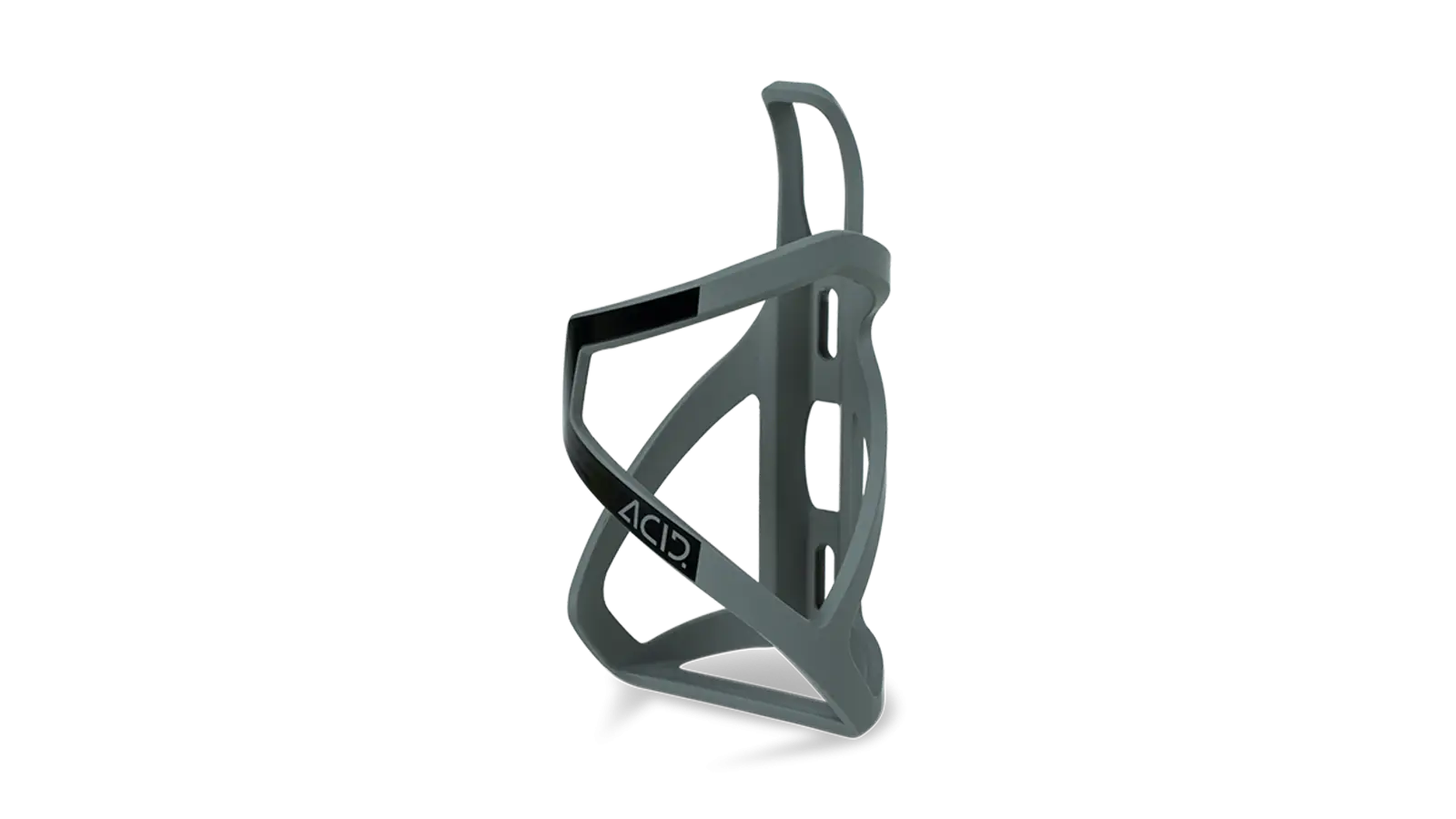 Acid Bottle Cage HPP Left Side Support Matt Grey´n´Glossy Black