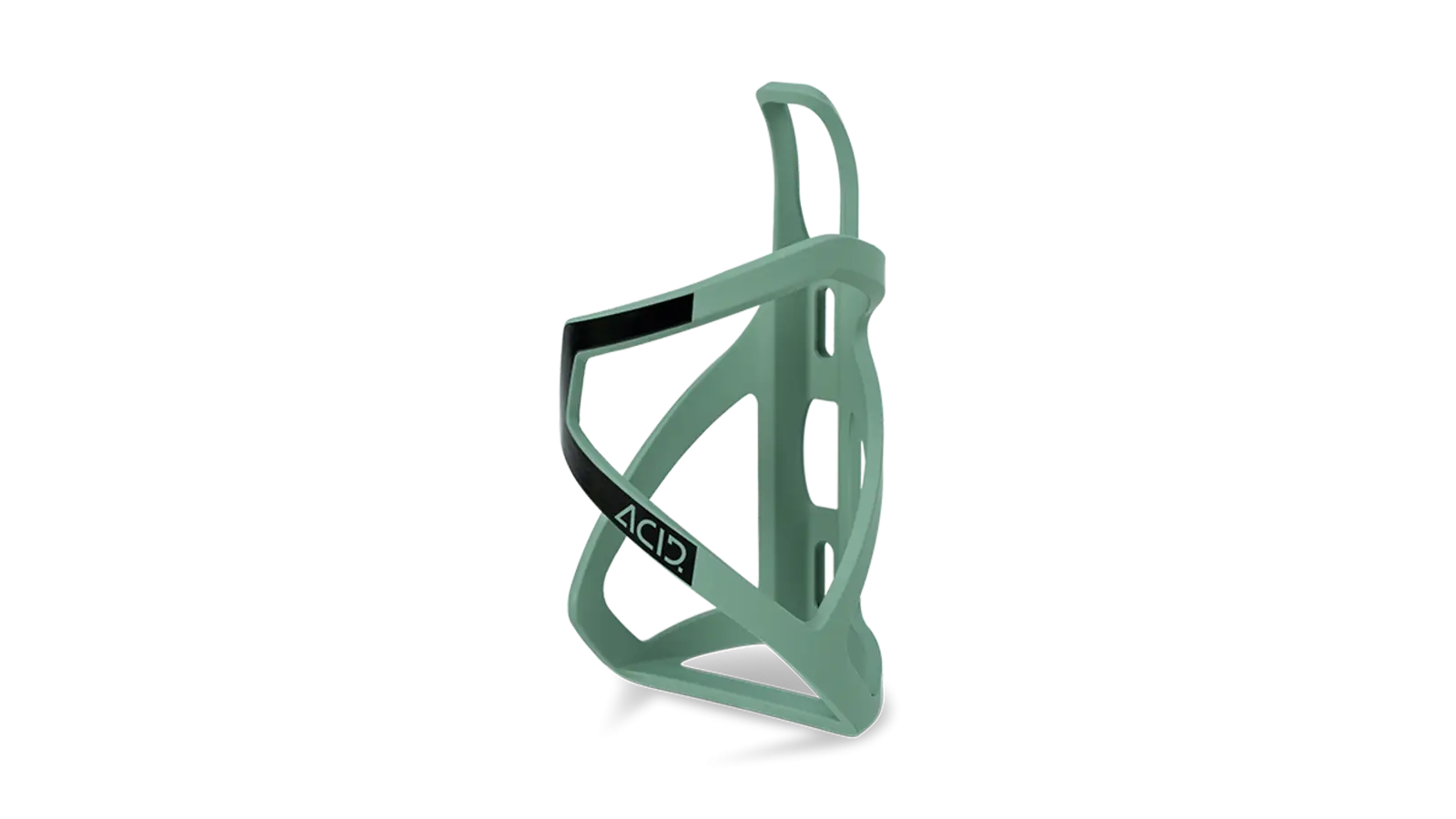 Acid Bottle Cage HPP Left Side Support Matt Green´n´Glossy Black