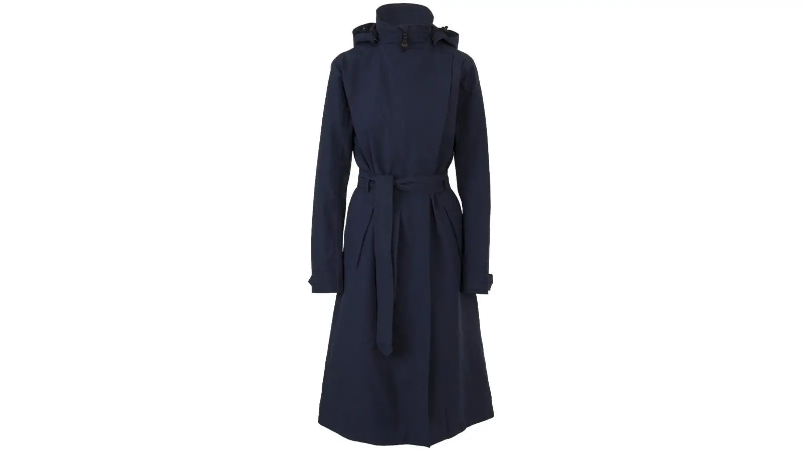 Agu Trench Coat Long Rain Jacket Women Deep Marine