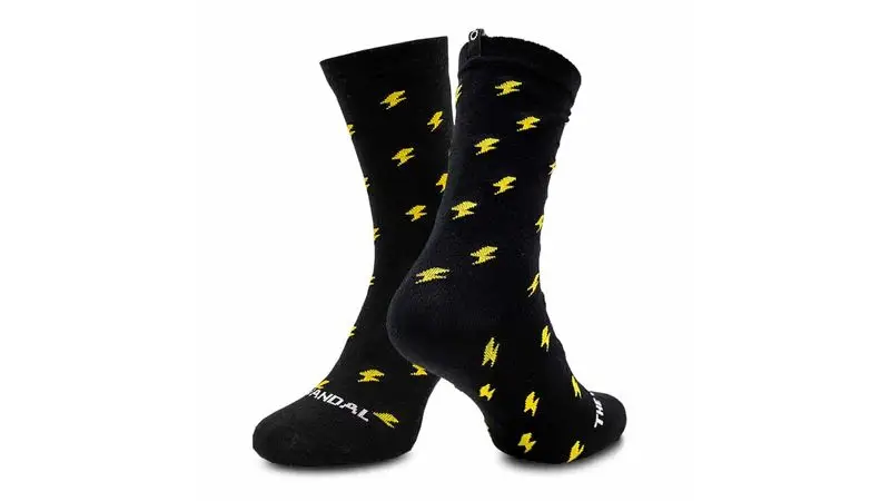 The Vandal Lightning Casual Sock Black