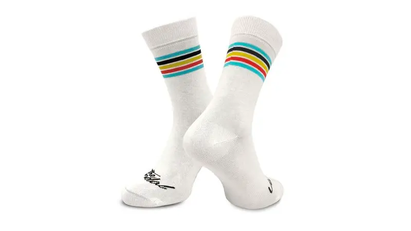 The Vandal Belgian White Casual Sock