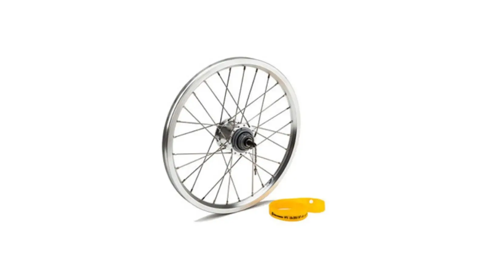Brompton Roue arrière + fixations moyeu BSR 3 vitesses - Argent