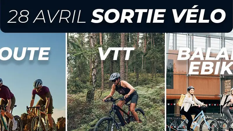 Sortie Route - VTT - Ebike avec KAMEO ce Dimanche 28 Avril !