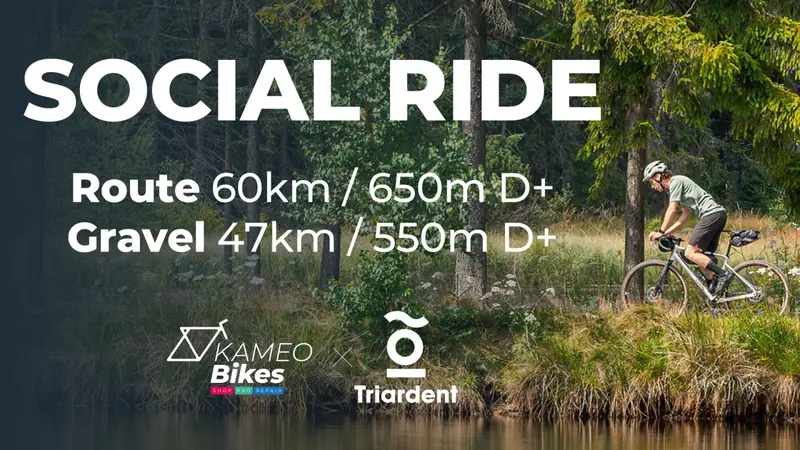 Social Ride KAMEO Bikes x Triardent : Route et Gravel ce dimanche 13 septembre