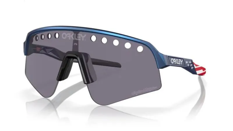 Oakley Sutro lite sweep -  Designs troy lee variation chromatique bleue - Prizm gris