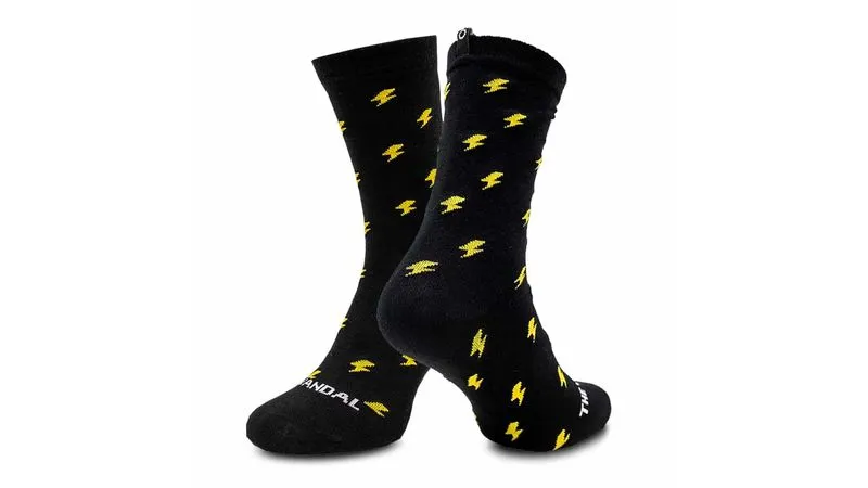 The Vandal Lightning Casual Sock Black