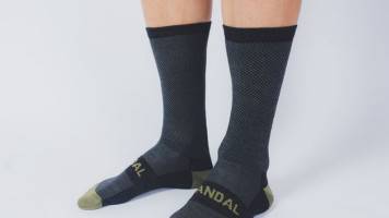 The Vandal Merino Socks Black