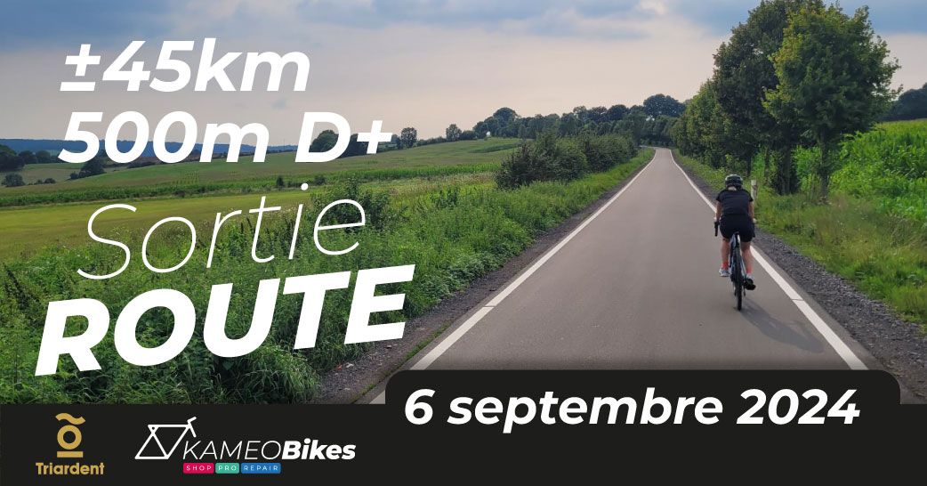 Sortie vélo route avec le triardent ce vendredi 06 septembre