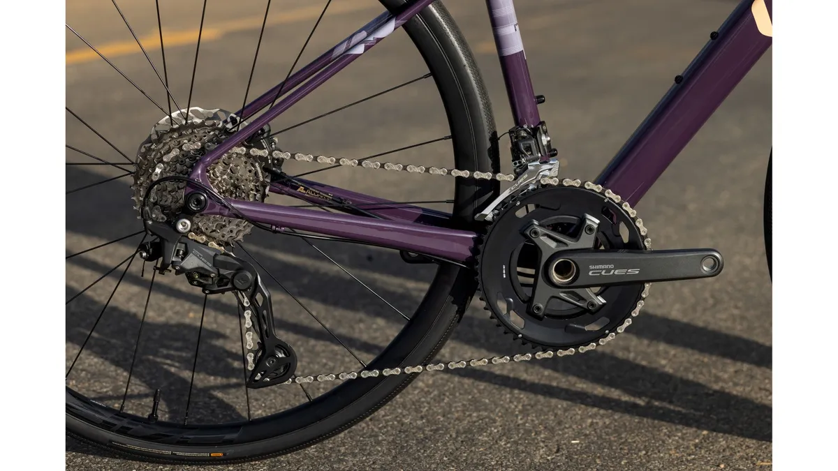 Pédalier et transmission Shimano CUES du Liv BeLiv AR 2