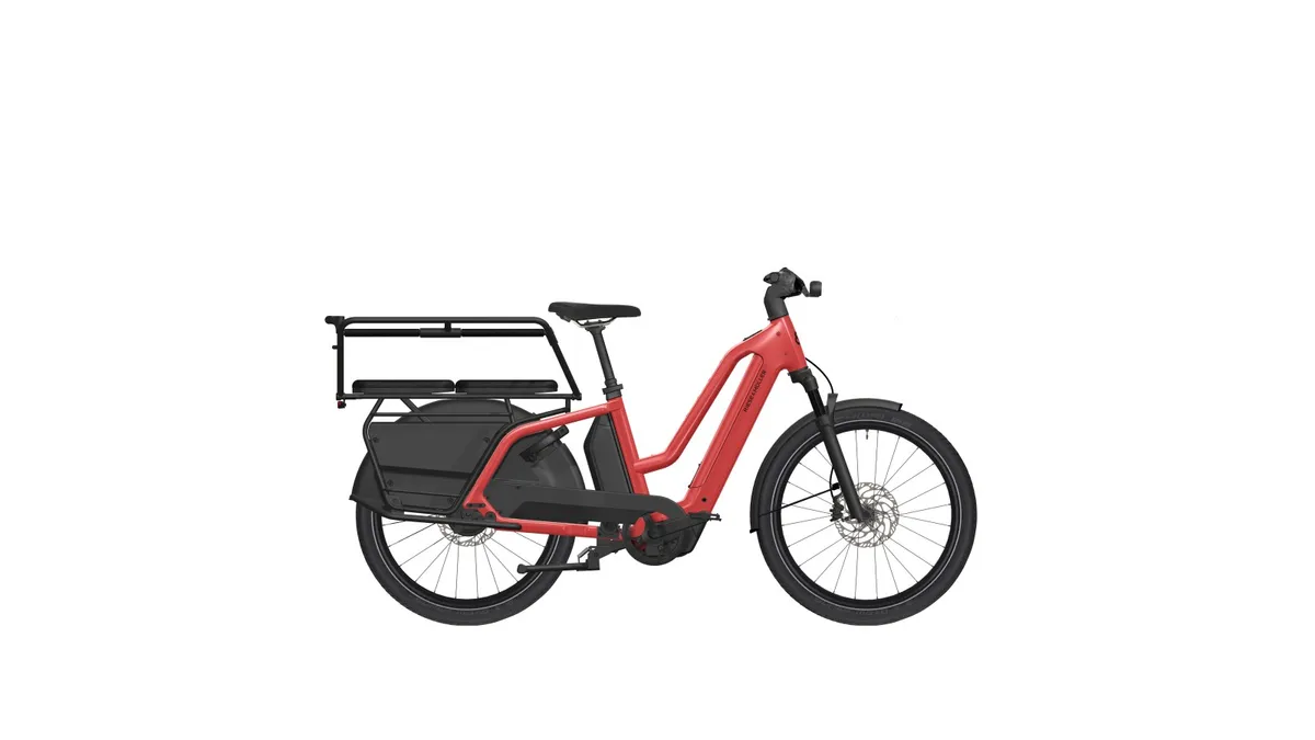Riese & Müller Multicharger4 vario coloris lava, équipé du Family kit et de la double batterie