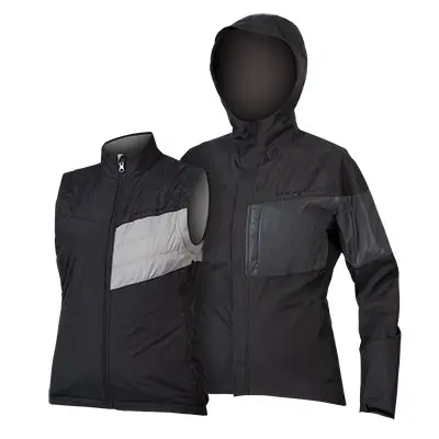 Endura Women's Urban Luminite 3 in 1 Jacket II Black