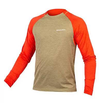 Endura SingleTrack L/S Jersey Mushroom