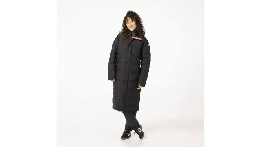 Agu Puffer long Winter Rain Jacket - Black