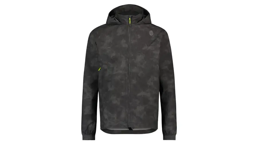 Agu Compact Rain Jacket Commuter Men Reflection Black