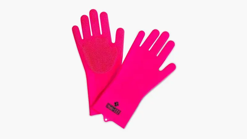 Muc-Off Deep scrubber gloves pink