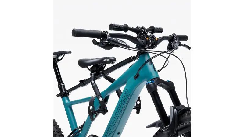 Kids Ride Shotgun Pro MTB Front Seat/Handlebar Combo Set, black
