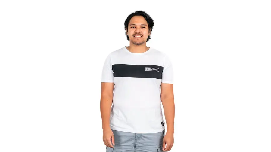 Brompton T-shirt Logo manches courtes - Blanc - XS