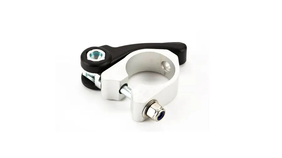 Brompton Collier de tige de selle télescopique + blocage rapide - Argent