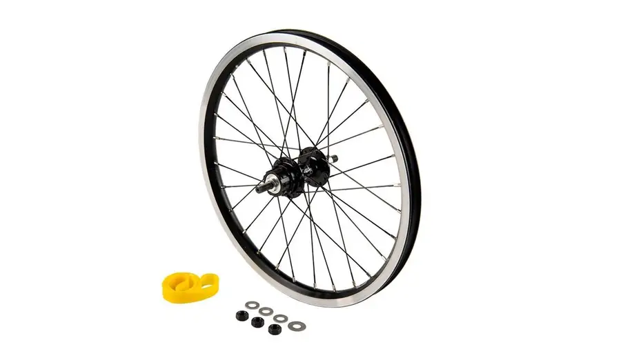 Brompton Roue arrière + fixations 1/2 vitesses Superlight - Noir