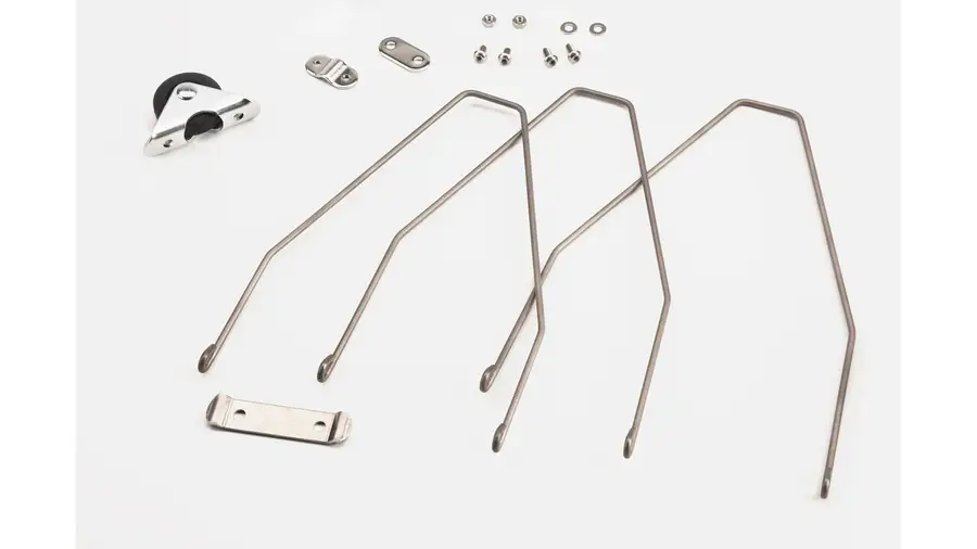 Brompton Tringle de garde-boue arrière + fixations + roulettes titane